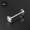 مجوهرات Labret Piercing Jewelry 1050pcs G23 Nail Four Claw Round Zircon Zircon الحلي الأزياء المثقبة للرجال والنساء 230802