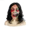 Партия маскирует фильм Evil Dead Arry Mask Mask Halloween Cosplay Lakex Latex Full Head Mask жуткая страшная злая женщина -призрак -призрак маска L230803