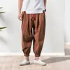 Pantalons pour hommes élégants poches taille moyenne Baggy été hommes pantalons Hip Hop pour Jogging course Fitness