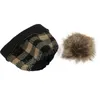 Chapeau tricoté en boule de laine pour femmes Skullies hiver chaud chapeau de luxe pour femmes casquette de Ski en plein air filles chapeau bonnets chapeau de neige de noël