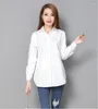 Women's Blouses VogorSean Cotton Women Blouse Shirt 2023 Spring Summer Cottons Plus Size Womans Shirts Casual Tops White/Blue/Pink