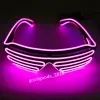 LED clignotant lunettes EL fil brillant fête fournitures éclairage nouveauté cadeau lumière vive Halloween Festival DecorZZ