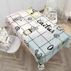 Table Cloth Nordic Style Simple Cherry Fruit Tablecloth Home Coffee Kitchen Dining Decoration Washable Dustproof Cover