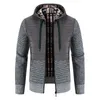 Jaqueta Masculina Outono Inverno Moletons Casacos Outwear Corta-vento Com zíper roupas Jaquetas Casaco Exterior Esportivo Casual Stripe Xadrez Pullovers