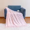 Blankets Bohemian Sofa Blanket Summer Knitted Office Nap Solid Color Air Condition Home Textile Room Decoration 230802