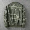 Chaquetas de los hombres Chaqueta de invierno Cálido Ropa deportiva gruesa Estilo Safari Camuflaje Cargo Casual Béisbol Abrigo de moda