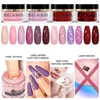 Glitter paznokcie spotykaj się z zestawem proszku nagich fioletowych zestawów systemowych do dekoracji sztuki manicure naturalny suchy 230802