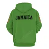 Heren Hoodies Jamaica Land Vlag 3D Hoodie Polyester Cool Mannen Vrouwen Harajuku Sweatshirt Unisex Casual Trui Aangepaste Naam