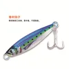 Iscas Iscas 7g 10g Impressão 3D Cast Jig Slow Metal Truta Atum Bass Shore Casting Colher Jigging Sea Fishing Lure 230802