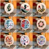中国スタイル製品フラワーリーフ刺繍キットパンチ針飾りホームデコレーションモダンな針アートアンドクラフトセットキッズギフト