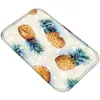 Mattor 40x60 cm Badrum Vattenabsorption Matt Badrum Matt Flanell Vattenmelon Flower Flanell Non-Slip Bath Mats Badrumstillbehör R230802