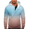 Herren-Kapuzenpullover, Herren-Kapuzenpullover mit Reißverschluss, Herbst- und Wintersport, Farbe, schmal, mit Kapuze, Reißverschluss, lange Ärmel, Grafiktasche, Outdoor