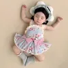 Girl Dresses Summer Toddler Cotton Sleeveless Print Dress Soft And Comfy Banquet Climbing Suit Bodysuit Baby Clothes Mom