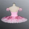 Stage Wear Ballet Compétition Tutu Jupe Bleu Royal Oiseau Grad Professionnel Femmes Rose Classique Crêpe Violet Costume Robe