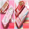 Bolsas de lápices Estuches Penchil de dibujos animados Kawaii Útiles escolares para niñas Gran capacidad Multifunción Magnética Flip Cover Pen Box Set 230802