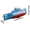 Electric/RC Boats Mini RC Supmarine 6 قناة التحكم عن بُعد سفينة قارب مقاومة للماء هدية طراز محاكاة غطس للماء للأطفال 230802