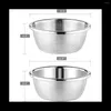 Baking Moulds Stainless Steel Microporous Colander With Mixing Bowl Large Rice Washing Food Strainer Set For