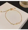 Braccialetti a maglie Bracciale con fiocco di perle piccolo e semplice di lusso leggero Temperamento versatile da donna Zircone tirabile