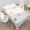 Table Cloth Nordic Style Simple Cherry Fruit Tablecloth Home Coffee Kitchen Dining Decoration Washable Dustproof Cover