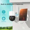 Solar Security Cameras Wireless Outdoor,Battery WiFi Outdoor Camera With 1080P Color Night Vision, PIR Motion Detection,2-Way Talk, IP65 Waterproof