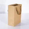 Sac en papier kraft avec poignée sac de fête de mariage chaussures en tissu à la mode sacs en papier cadeau multifonction en gros c536 LL