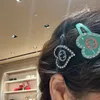 Luksusowe litery marki designerskie klipy do włosów barrettes dla kobiet dziewczyny słodki liter