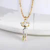 Pendant Necklaces Couple Hugging Necklace For Women's Neck Chain Fashion Pendants Love Witness Jewelry