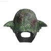 Máscaras de festa Elfo verde assustador Máscara de látex Carnaval Cosplay Máscara de cabeça cheia Máscara de terror de Páscoa Rímel de Halloween Cool Elf Máscaras de rosto inteiro L230803