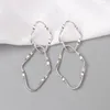 Orecchini pendenti Coreano Irregolare Hollow Geometric Twist Distortion Metallo Orecchino a goccia lungo per le donne Personalità della moda Brincos Wedding