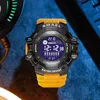 Wristwatches Men Watches Luxury Man Military Watch SMAEL 8050 Waterproof Big Dial Fashion LED Backlight Sport Digital For 230802