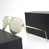 Sunglasses Evove 150mm Oversized Polarized Women Male Large Mirrored Sun Glasses For Female Polygon Shades Pink Gold Black Lens