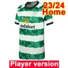 23 24 McGregor Abada Mens PlayerバージョンサッカージャージーデイゼンターンブルフォレストAjeti Johnston Home Football Shirts半袖ユニフォーム