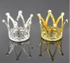 Usine Bougeoirs Couronne Gâteau Topper Vintage Tiara Toppers Baby Shower Anniversaire Décoration Or Argent Petit pour Garçons Filles LL