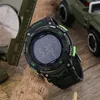 Mode Men Watches Smael Brand Digital LED Watch Military Man Clock Wristwatch 50m vattentätt dyk utomhussport Watch WS1235207s