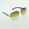 New fashion frames sunglasses 0286O with new hardware natural blue wooden high-end sunglasses engraving lenses,