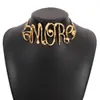 Pendant Necklaces Zvoijio Exaggerated Letter Woman Hip Hop Choker Necklace Party Jewelry 230802