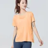 Aktif gömlekler artı beden kadın yoga kısa kollu tişörtler fitness spor salonu pilates giyim antrenman koşu spor giyim tees blusas camisas mujer