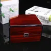 Uhrenboxen, Einzelbox, Organizer für Herren, Aufbewahrungskoffer, luxuriöser Holz-Display, Glasschrank, Woody-Schatulle, Uhrenverpackung