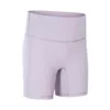 LL-LU Womens Sports Shorts Stöd Yoga Pants Women's High midje Spandex Yoga Shorts för cykel som kör med minifickor