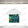 xinxinbuy Hommes designer Tee t-shirt 23ss Paris Graffiti personnes Impression manches courtes coton femmes blanc bleu vert XS-2XL
