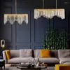 Kroonluchters Moderne kristallen kroonluchter Koperlicht Luxe woonkamer Slaapkamer Eetkamer Rechthoekige toog LED-binnenverlichting