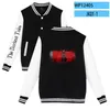 Męskie bluzy Najciemniejsze opowieści 2D 2D Baseball Jacket Capless Blushirt Kobiety/mężczyźni