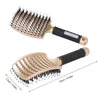 Hårborstar borste borste lockig kam ventilerad borste exfoliate tjock hårmassage Blow Dry Brush 230803