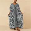 Casual Dresses Beach Africa Printed Kaftans For Women Plus Size Robe Swimsuit Cover Up Bathing Suits Holiday Beachwear Drop