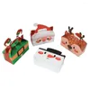 Gift Wrap Christmas Wrapping Supplies Box Xmas Cardboard Present Candy Cookie Boxes With Handle Holiday For Goodies