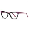 Sonnenbrille 2023 Mode Damen Cat Eye Style Brillengestelle Blaues Licht blockierendes weibliches süßes Strahlenschutz-Brillengestell