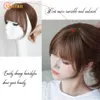 Парики кепки Meifan Синтетические 3dair Bangs Bangs Style Begns Вытянутые ложные края натуральные ложные челны верхние волосы невидимые облачные удары 230803