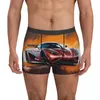 Slip Ultimate Sports Car Sous-vêtements Graphic Cartoon Male Boxer Brief Funny Trunk Print Oversize