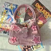 Borse da sera Y2K Vintage coreano Casual carino rosa stella tracolla ascellare borsa tote da donna borse a tracolla borse in pelle con zip borse bagutte donna 230803