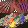 Nail Glitter 12st Reflective Flashy Powder Sparkly Diamond Silver Pigment Crystal Sequin Diy Chrome Manicure Decor 230802